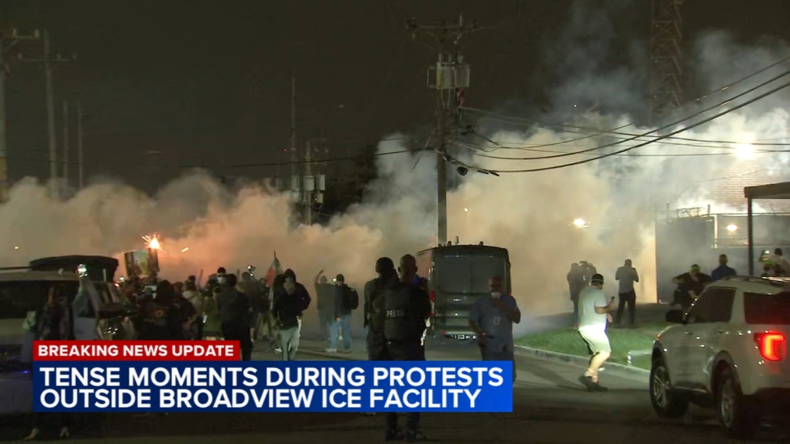 Tensions remain high between protesters, ICE as future of Broadview facility uncertain