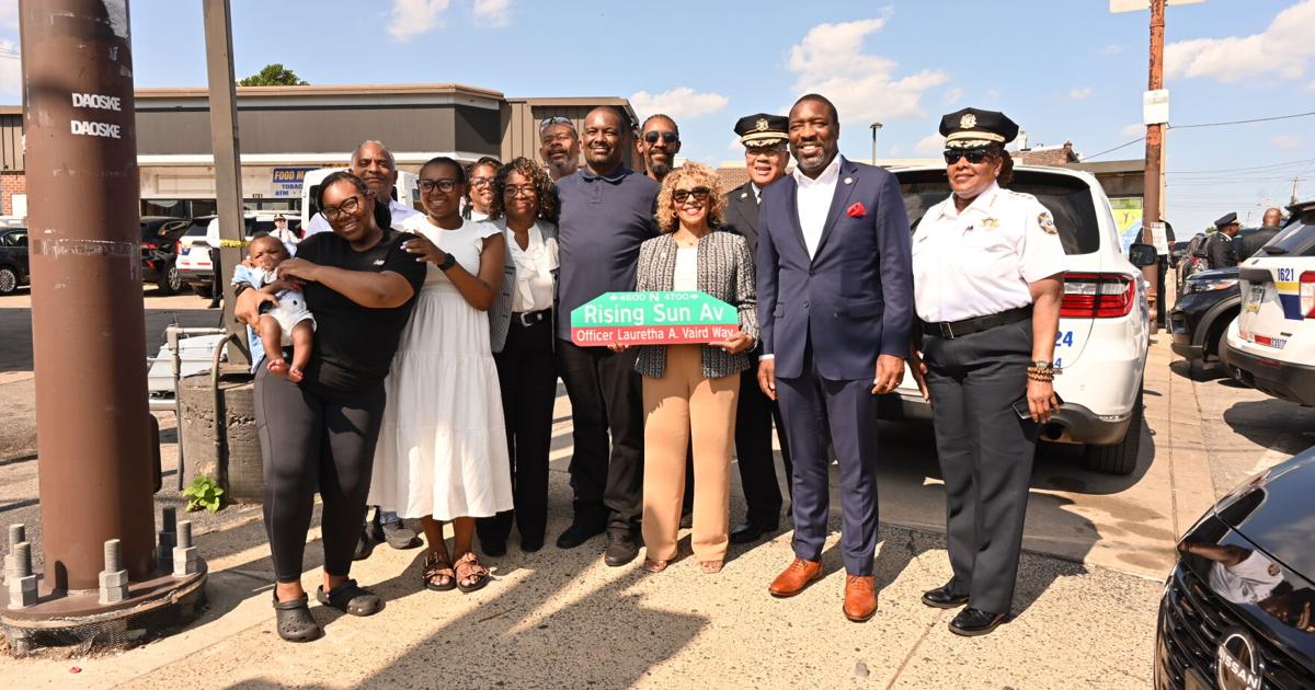 Northeast Philly street renaming ceremony for slain Officer Lauretha Vaird