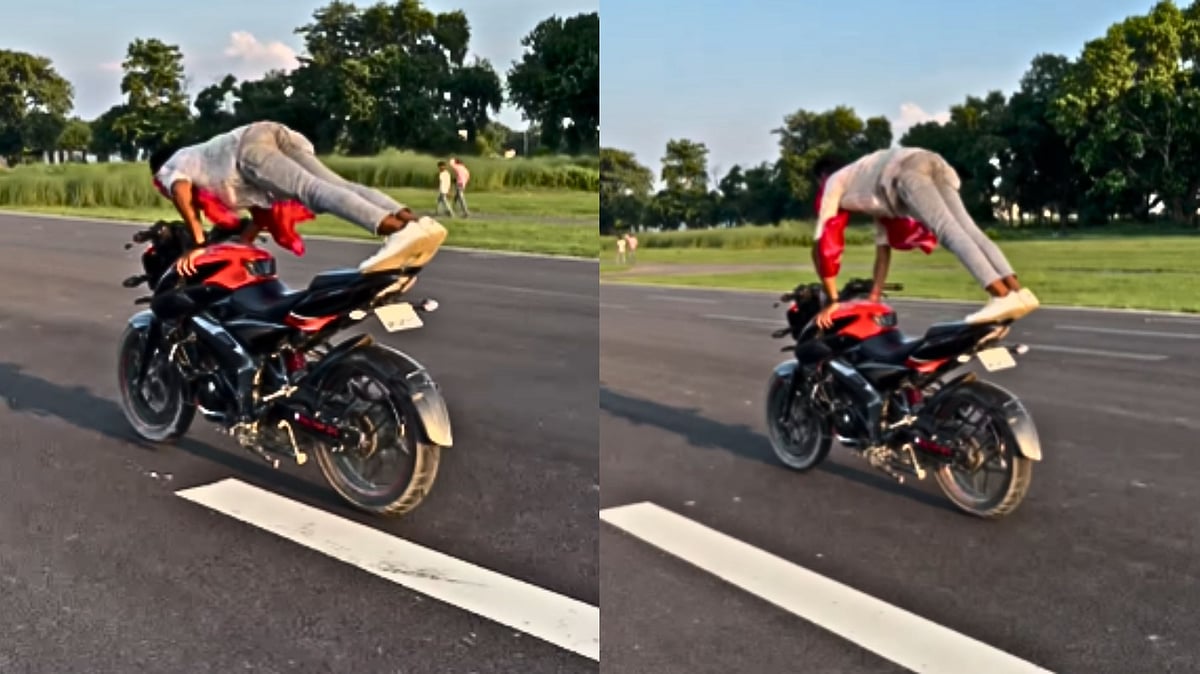 Influencer Does Pushups On Moving Bike, Video Of ‘Khatarnaak’ Bike Stunt Goes Viral